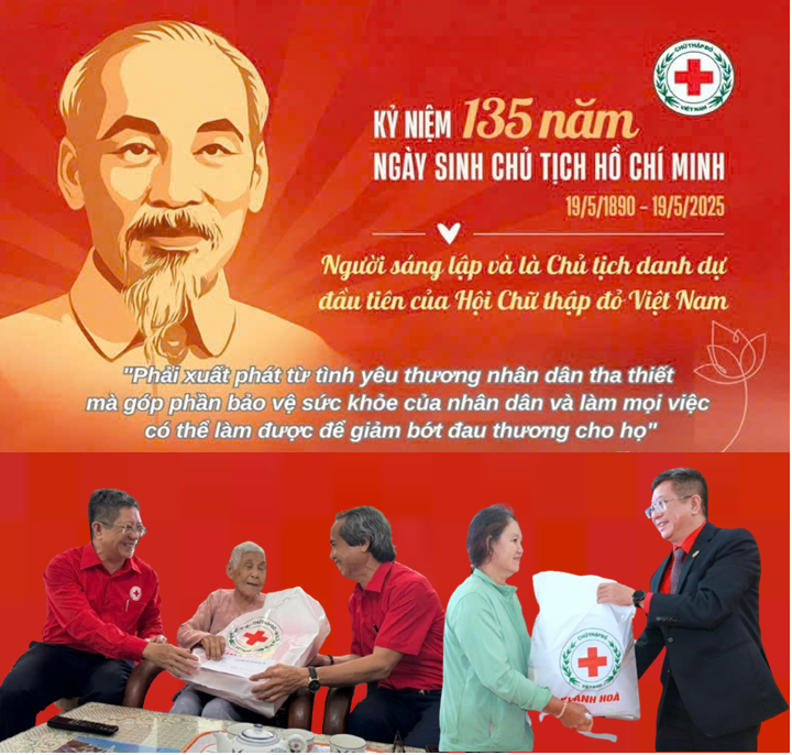 HỘI CHỮ THẬP ĐỎ TỈNH KHÁNH HÒA KỶ NIỆM 135 NĂM NGÀY SINH CHỦ TỊCH HỒ CHÍ MINH (19/5/1890 – 19/5/2025)